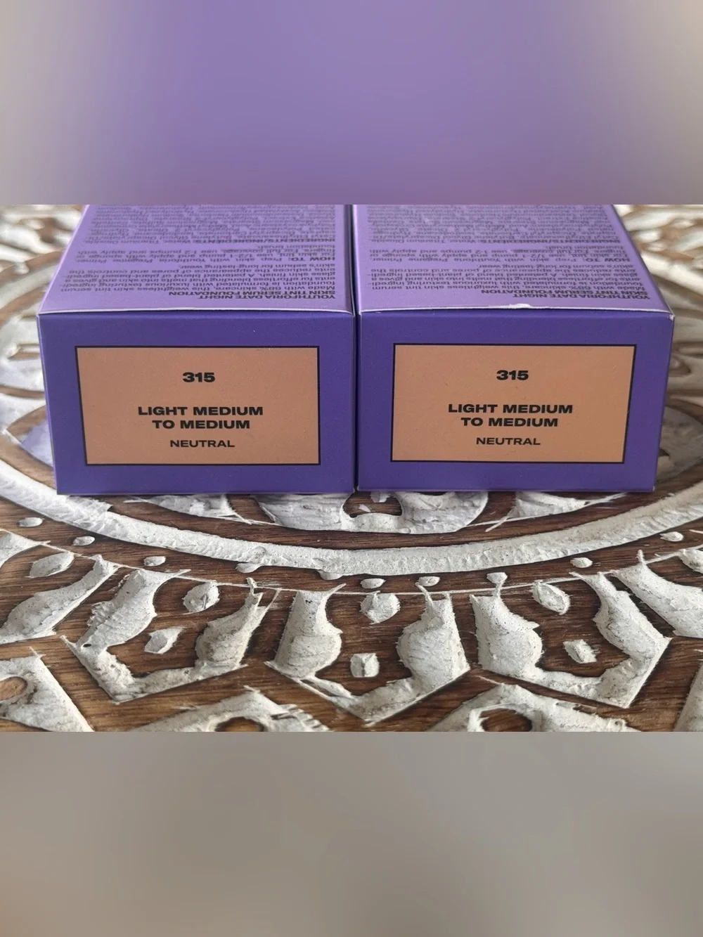 Youthforia Date Night Skin Tint Foundation Shade 315 Neutral 2-Pack NEW
